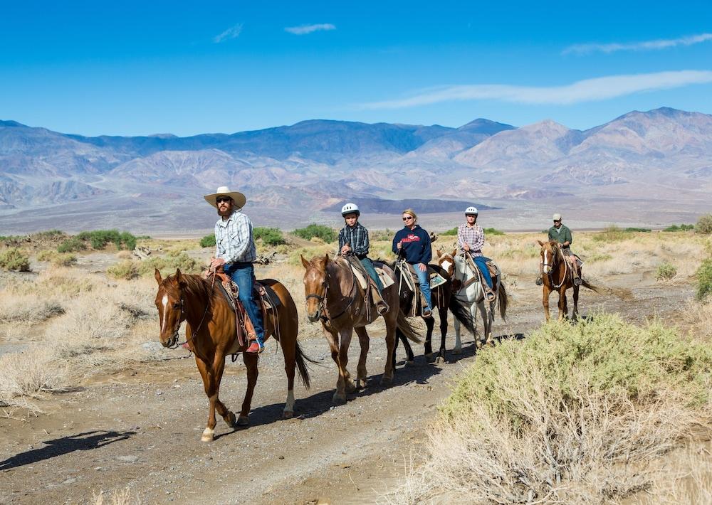 The Inn At Death Valley Bagian luar foto Horseback riders on the Old Spanish Trail